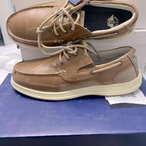 Men's Beacon Leather Casual Boat Shoe with NeverWet